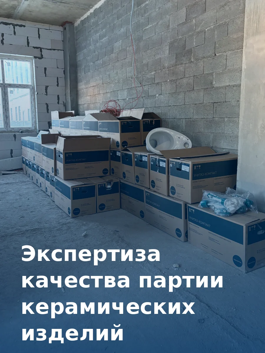 Экспертиза качества партии керамических изделий